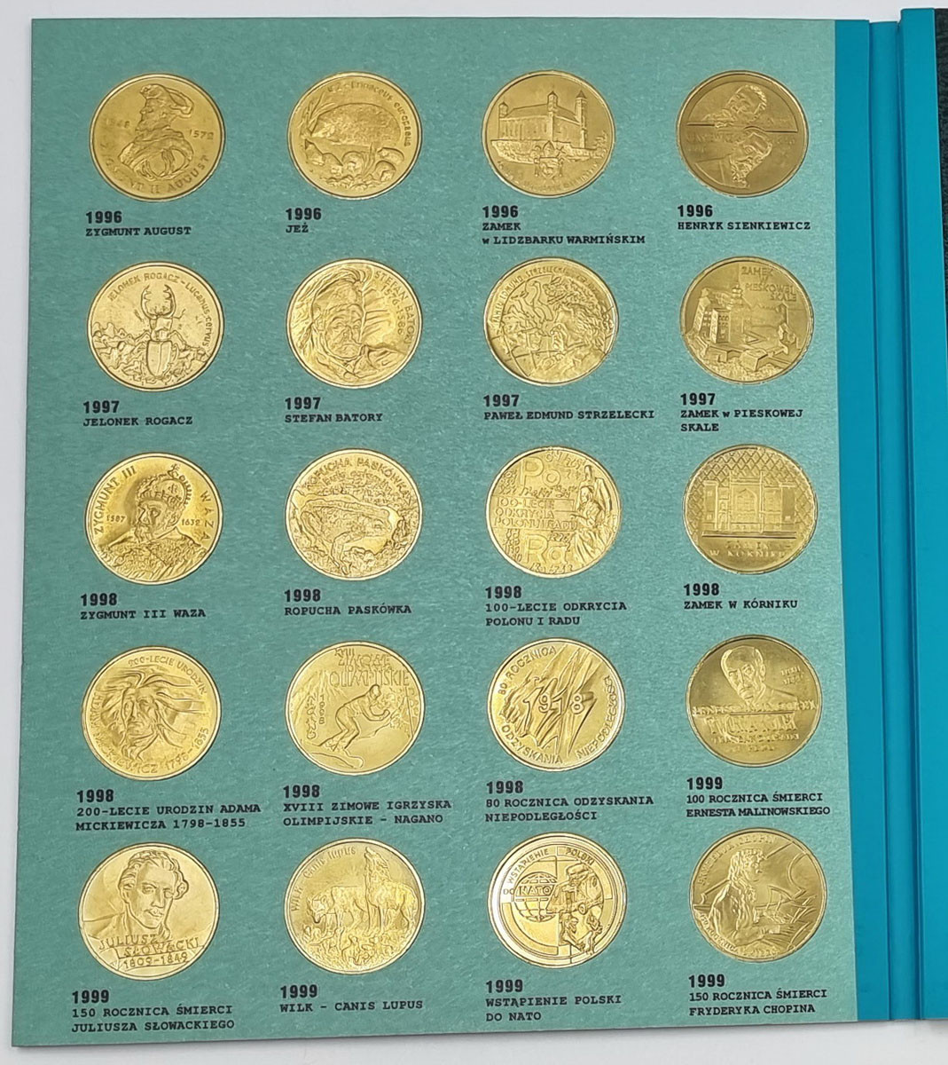 III RP. Monety Dwuzłotowe - Komplet 2 złote GN 1996 - 2003